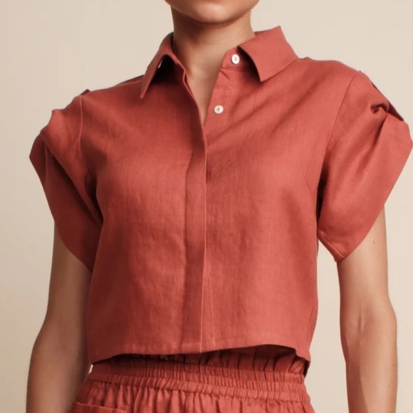 NEW Hevron Leonora In Linen Tandoori Small - Picture 1 of 7
